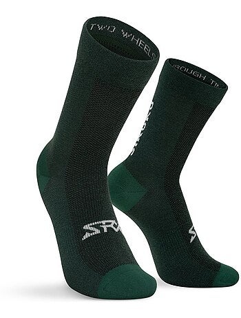 Chaussettes vélo avec laine mérinos cyclisme homme et femme srx arbor