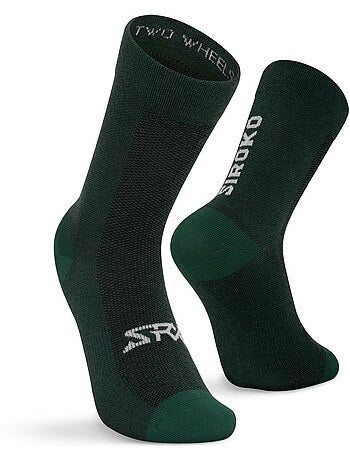 Chaussettes vélo avec laine mérinos cyclisme homme et femme srx arbor