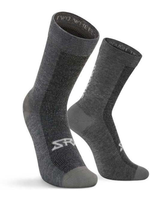 Chaussettes vélo avec laine mérinos cyclisme homme et femme srx maloja - Kiabi