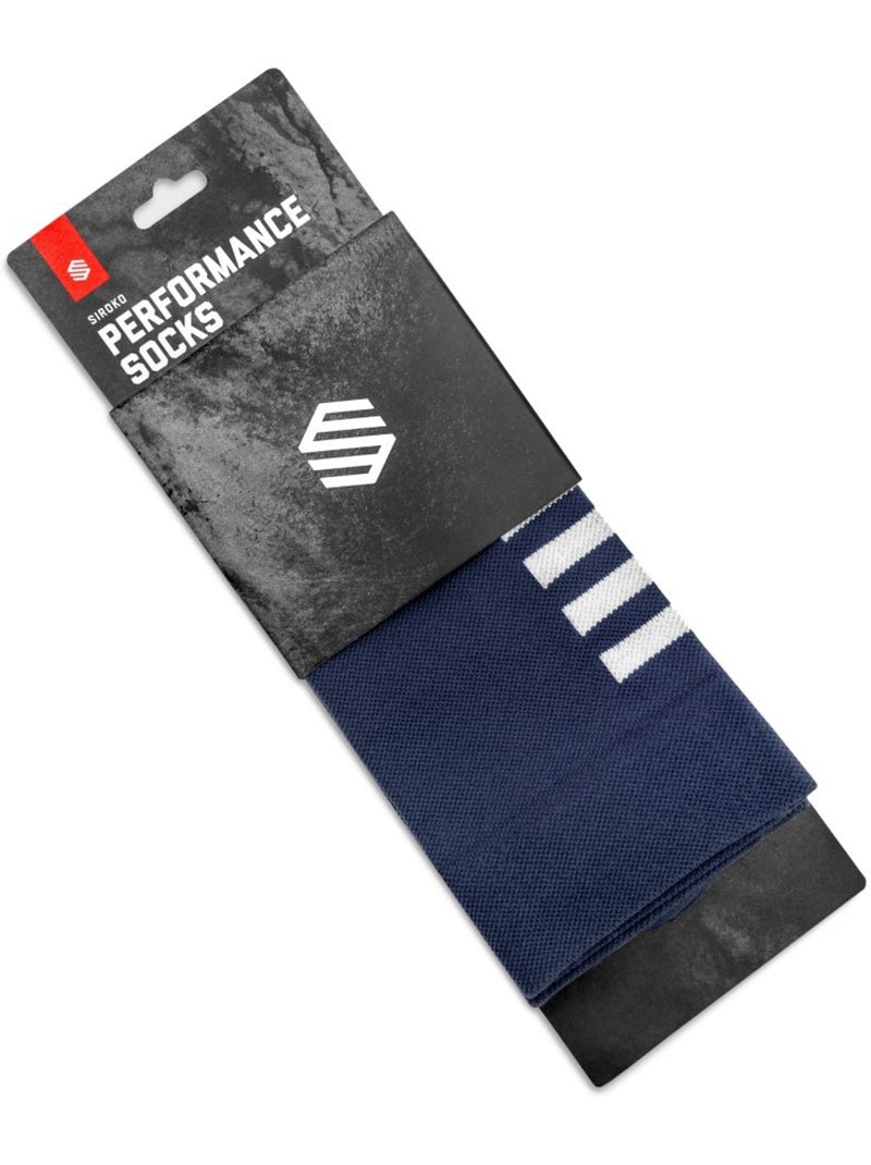Chaussettes vélo cyclisme homme et femme s1  ancares Bleu marine - Kiabi