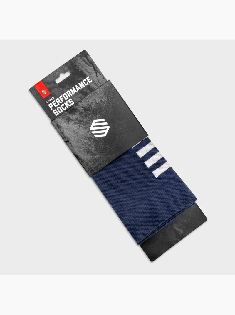 Chaussettes vélo cyclisme homme et femme s1  ancares Bleu marine - Kiabi