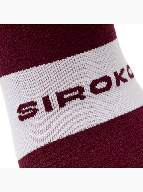 Chaussettes vélo cyclisme homme et femme s1 burgundy - Kiabi Chaussettes vélo cyclisme homme et femme s1 burgundy - Kiabi