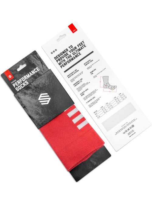 Chaussettes vélo cyclisme homme et femme s1  flamme rouge - Kiabi
