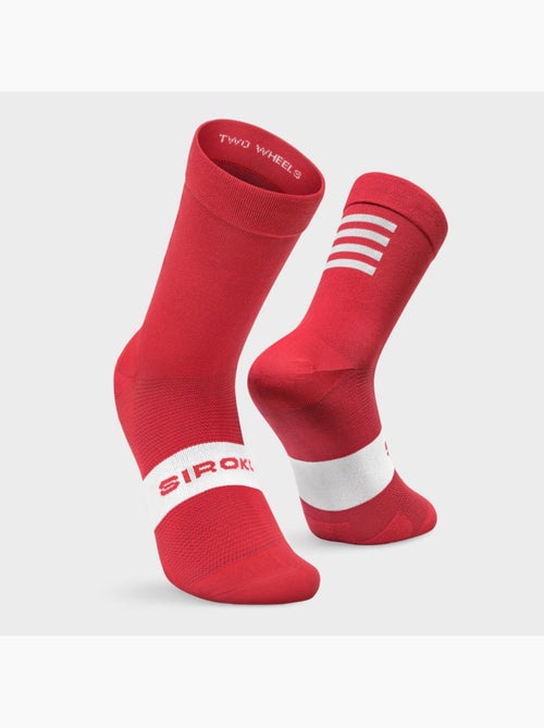 Chaussettes vélo cyclisme homme et femme s1  flamme rouge - Kiabi