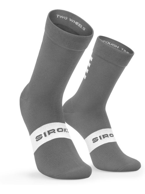 Chaussettes vélo cyclisme homme et femme s1 gray saas - Kiabi