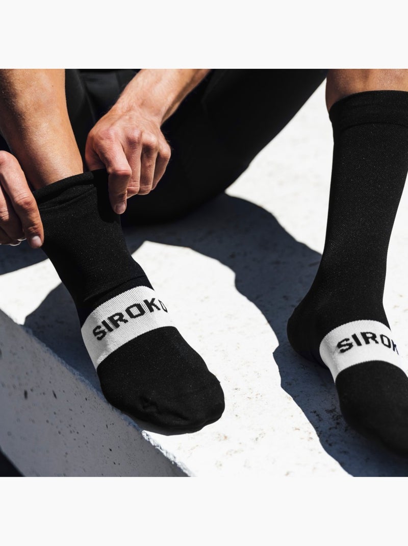 Chaussettes vélo cyclisme homme et femme s1  kapelmuur Noir - Kiabi
