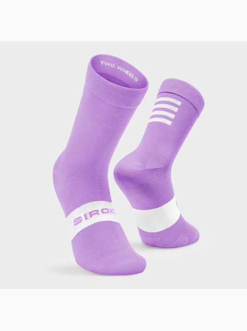 Chaussettes vélo cyclisme homme et femme s1 lilac etna - Kiabi Chaussettes vélo cyclisme homme et femme s1 lilac etna - Kiabi