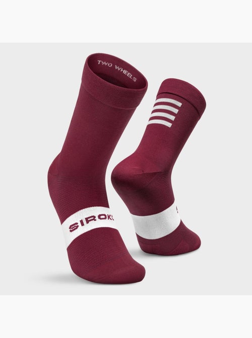 Chaussettes vélo cyclisme homme et femme s1 maroon volata - Kiabi Chaussettes vélo cyclisme homme et femme s1 maroon volata - Kiabi
