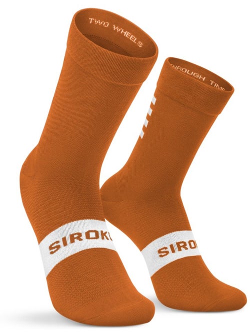 Chaussettes vélo cyclisme homme et femme s1 ochre major - Kiabi Chaussettes vélo cyclisme homme et femme s1 ochre major - Kiabi