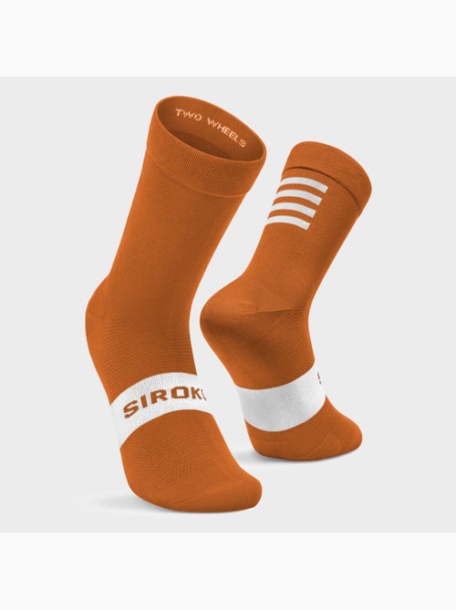 Chaussettes vélo cyclisme homme et femme s1 ochre major - Kiabi Chaussettes vélo cyclisme homme et femme s1 ochre major - Kiabi