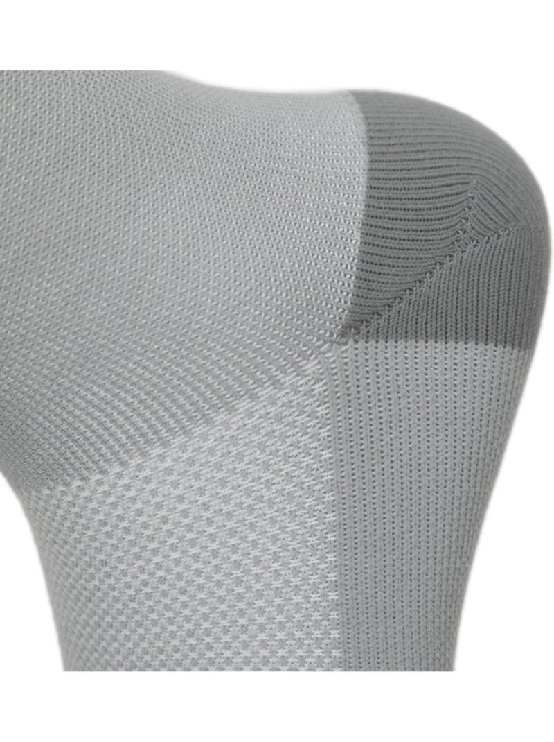 Chaussettes vélo d’hiver mi-mollet homme et femme s3 gray Blanc Gris - Kiabi