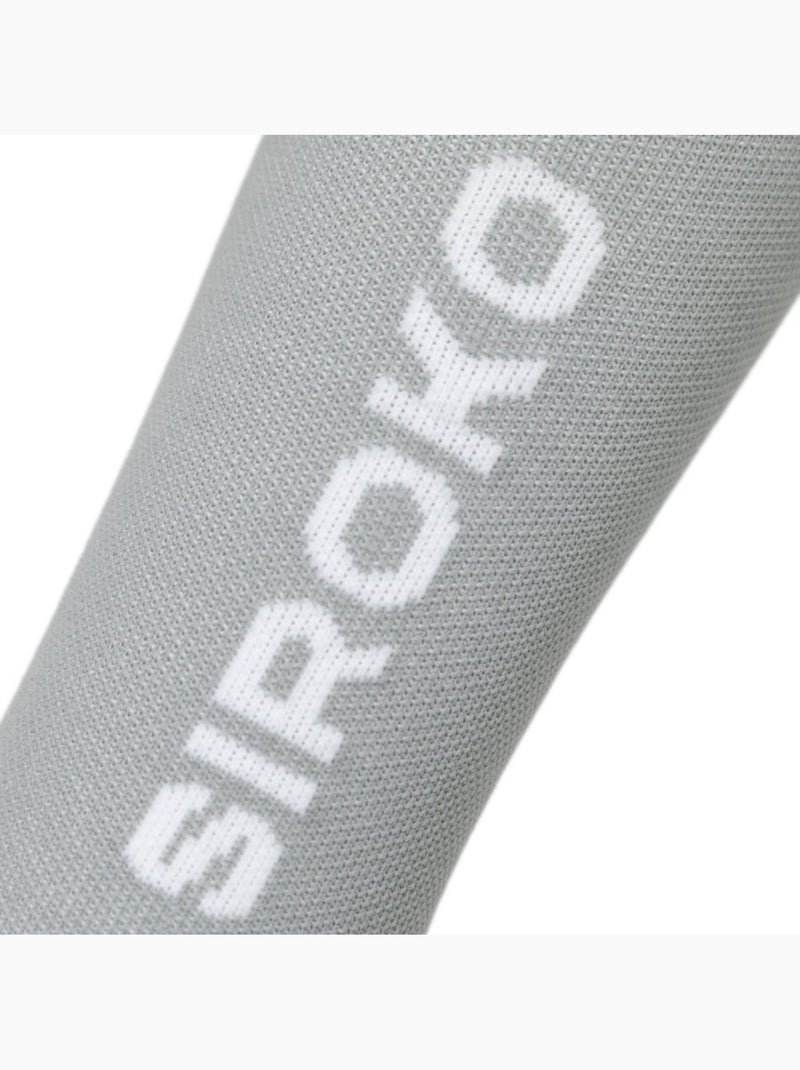 Chaussettes vélo d’hiver mi-mollet homme et femme s3 gray Blanc Gris - Kiabi