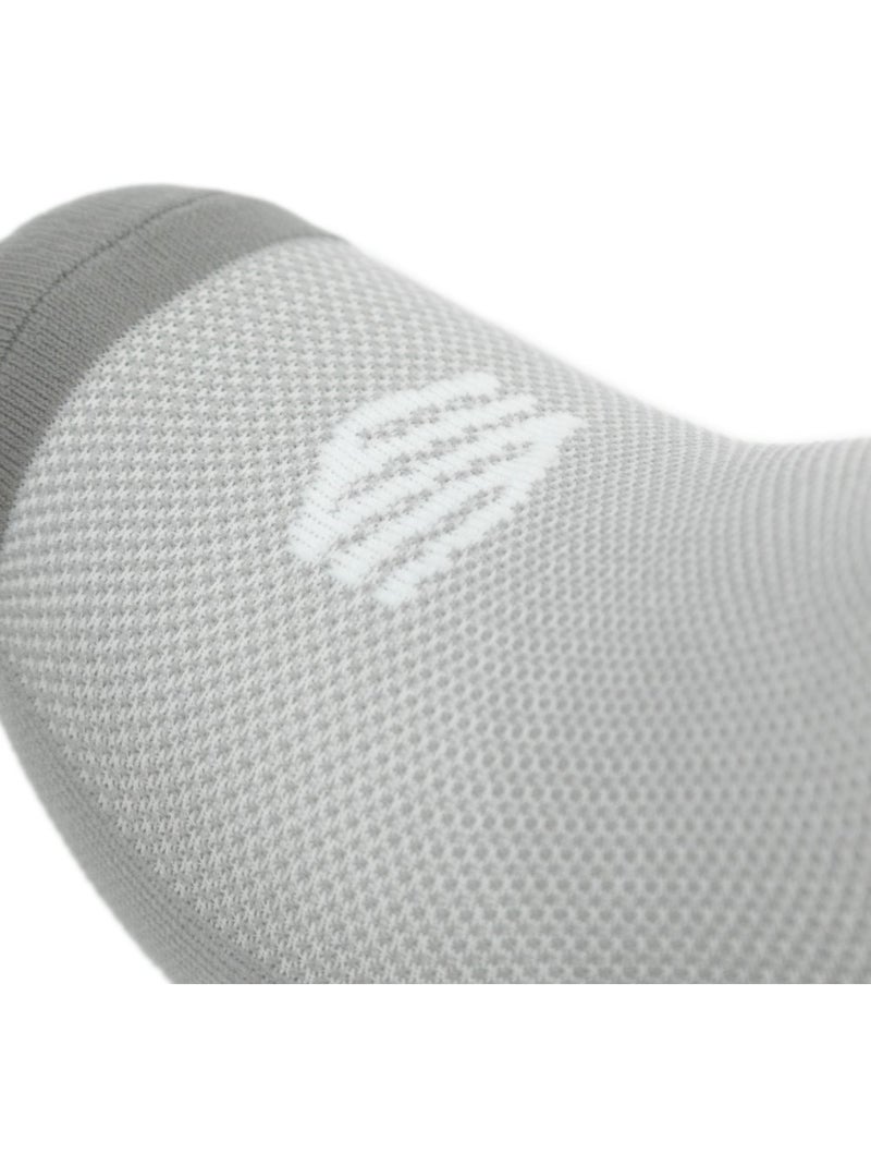Chaussettes vélo d’hiver mi-mollet homme et femme s3 gray Blanc Gris - Kiabi