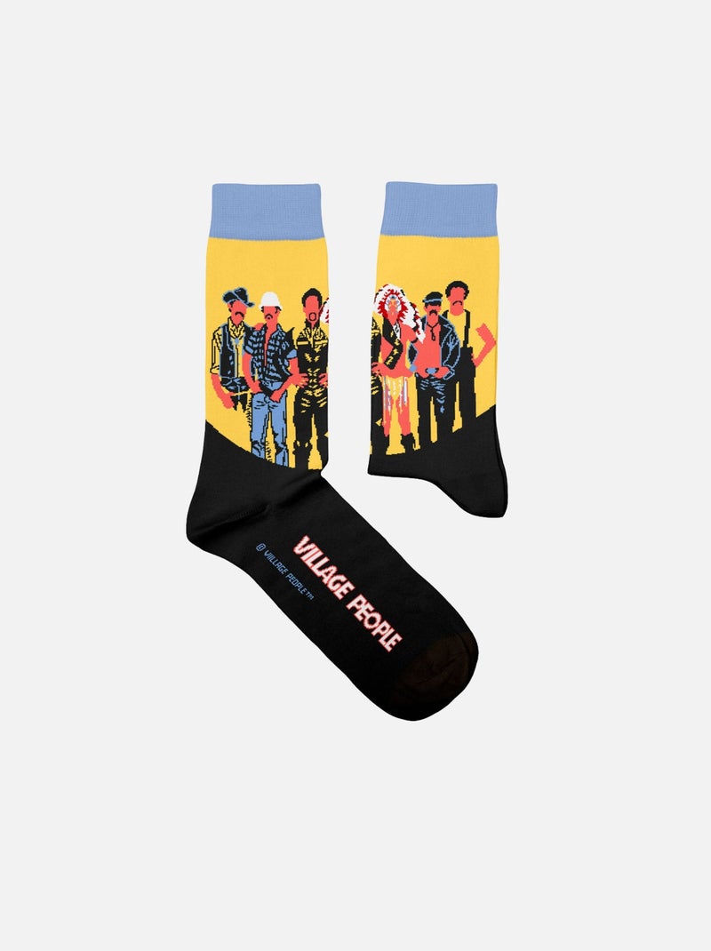 Chaussettes Village People, Macho Man Noir - Kiabi