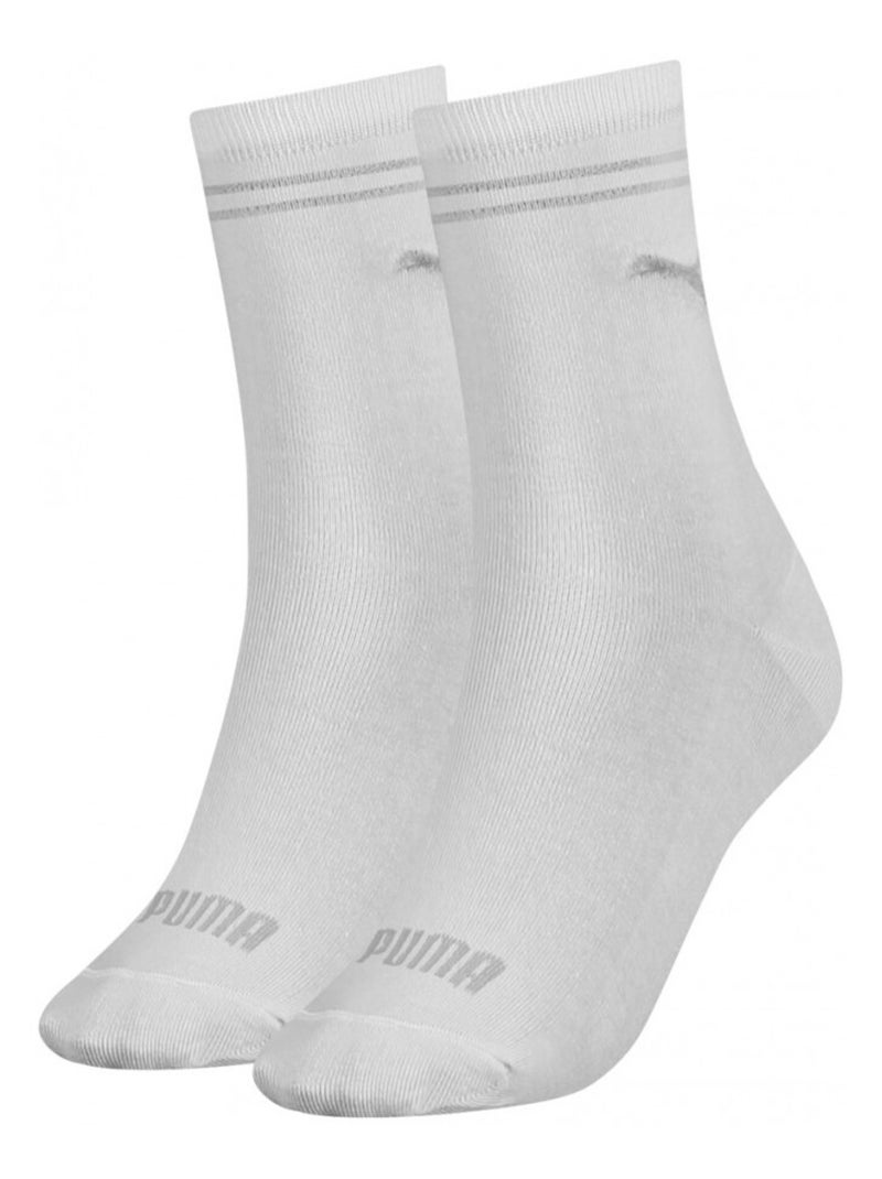Chaussettes Ville Urbain PUMA Socks CLASSIC - Pack de 2 Blanc - Kiabi