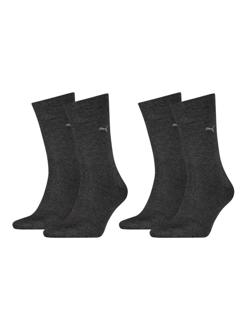 Chaussettes Ville Urbain PUMA Socks CLASSIC - Pack de 2 gris anthracite - Kiabi