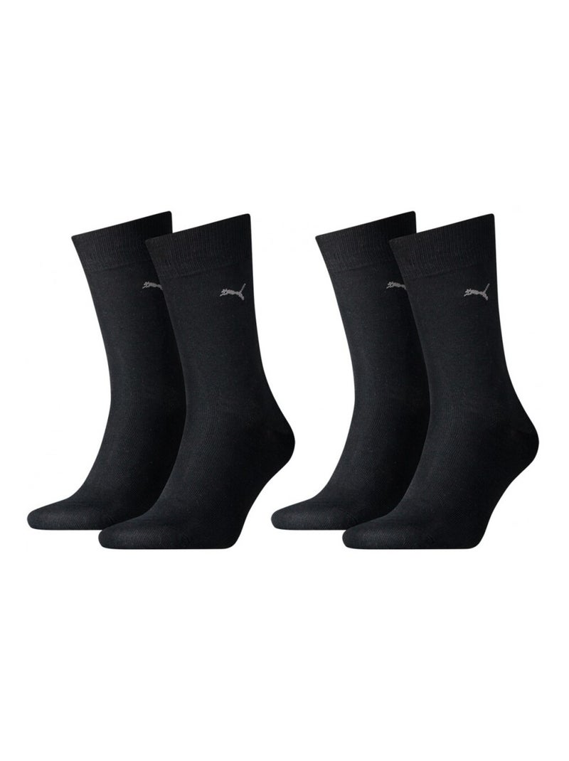 Chaussettes Ville Urbain PUMA Socks CLASSIC - Pack de 2 Noir mat - Kiabi