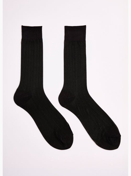 Chaussettes voile à côtes - Kiabi Chaussettes voile à côtes - Kiabi