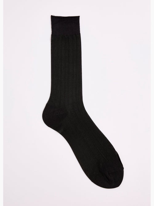 Chaussettes voile à côtes - Kiabi Chaussettes voile à côtes - Kiabi