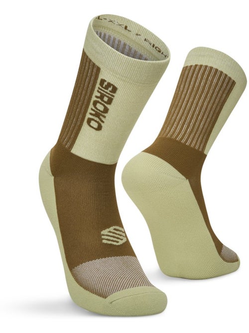 Chaussettes vtt mi-mollet cyclisme homme et femme mtb shred matcha - Kiabi