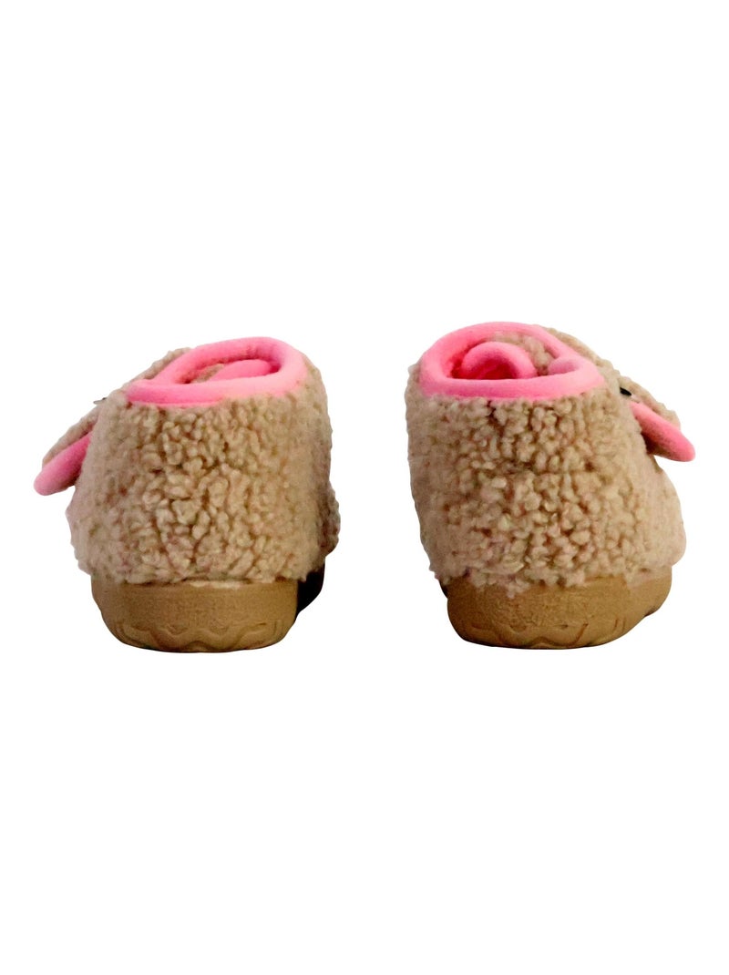 Chausson à Scratch Enfant Victoria Beige - Kiabi