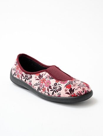 Chausson ballerine largeur confort élastiqué