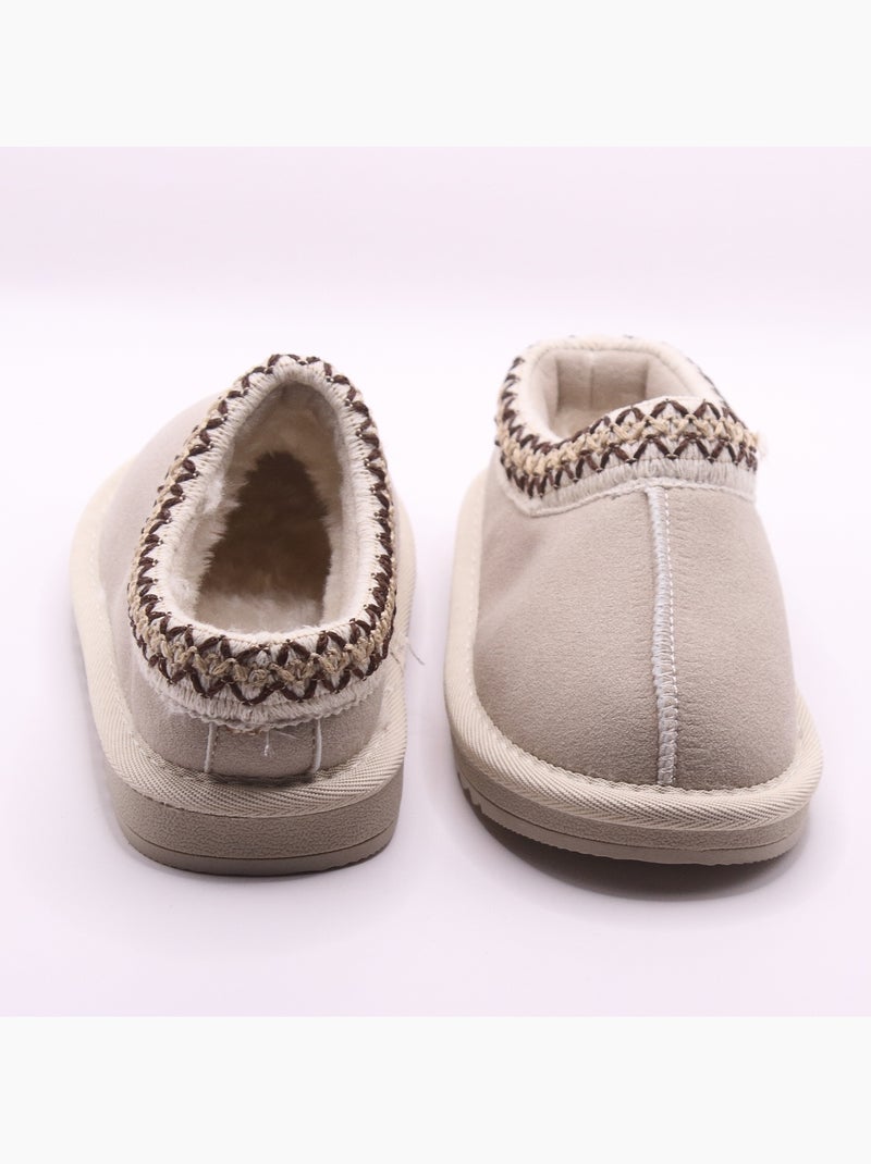 Chausson Bébé à enfiler Crème - Kiabi