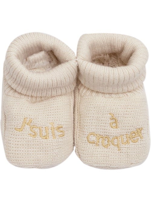 Chausson bébé avec broderie - Kiabi