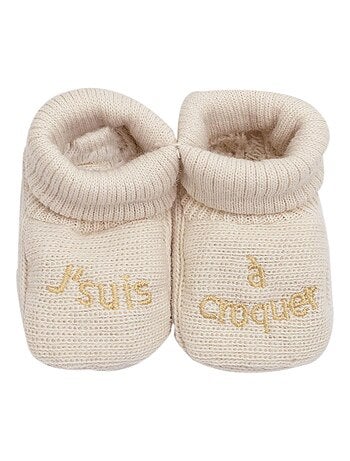 Chausson bébé avec broderie