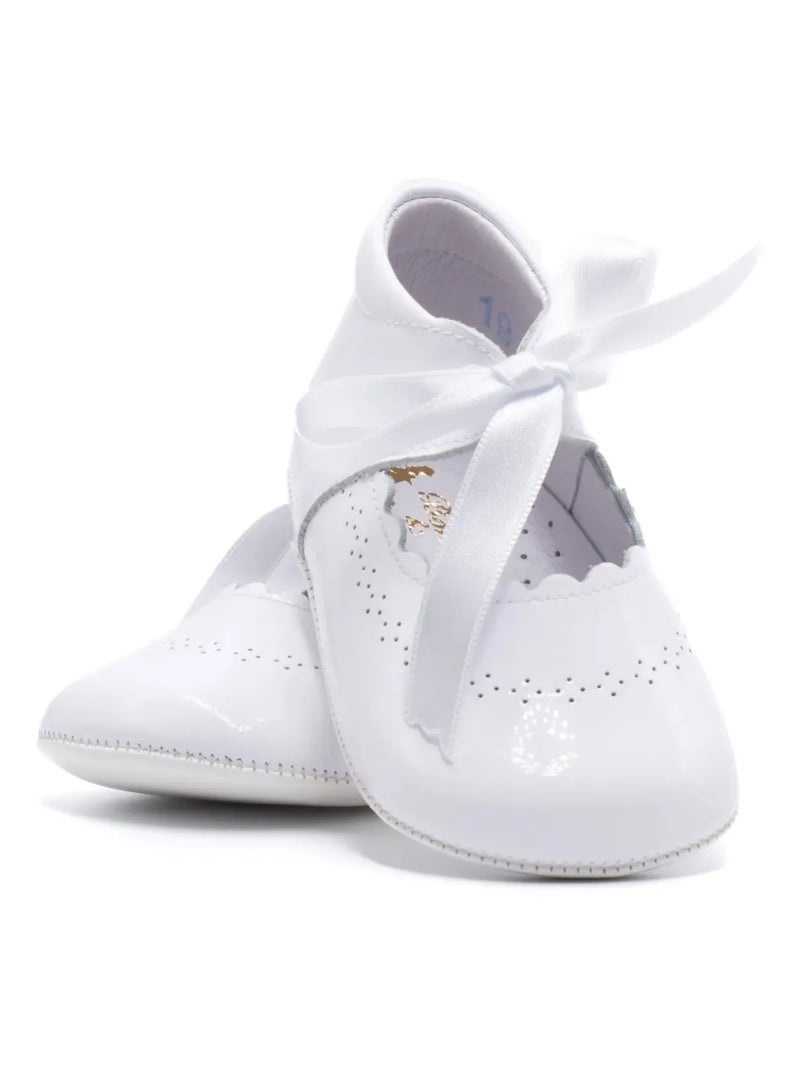 Chausson Bébé Fille En Cuir - Boni Clémence Blanc - Kiabi