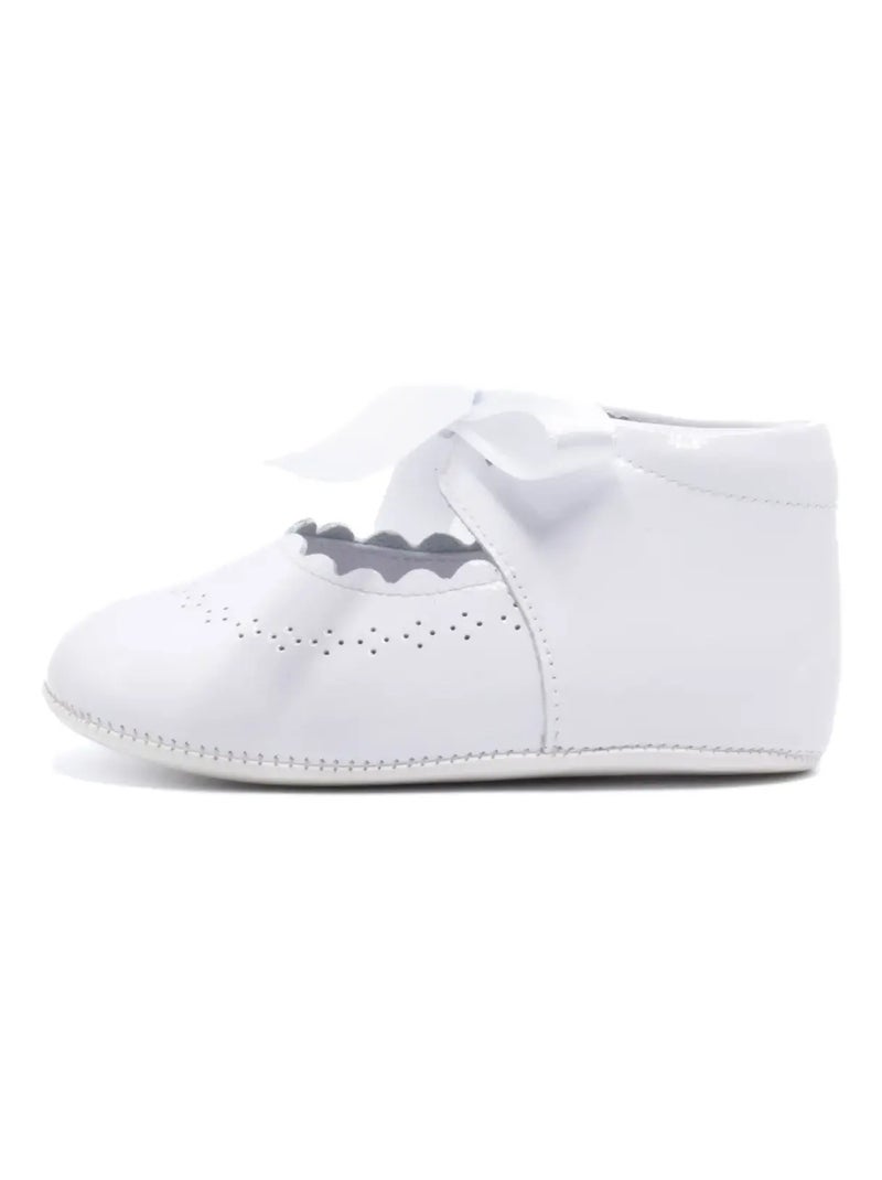 Chausson Bébé Fille En Cuir - Boni Clémence Blanc - Kiabi