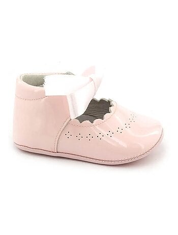 Chausson Bébé Fille En Cuir - Boni Clémence