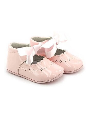 Chausson Bébé Fille En Cuir - Boni Clémence