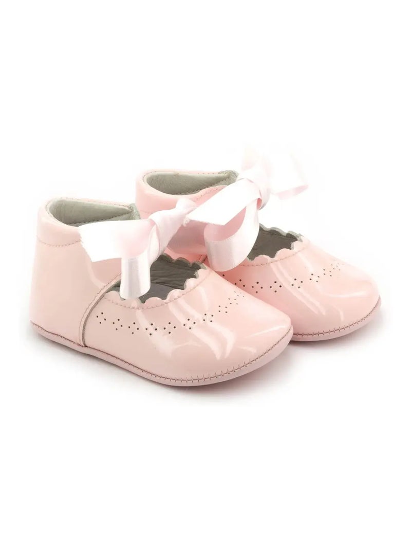 Chausson Bébé Fille En Cuir - Boni Clémence Rose - Kiabi