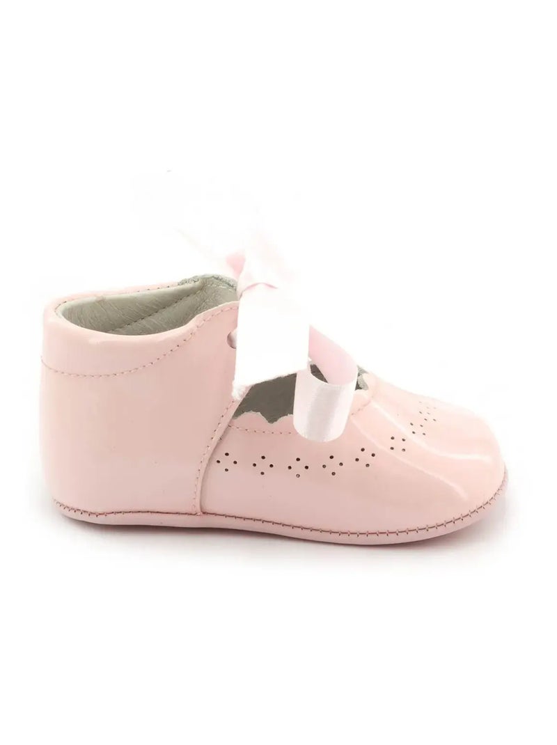 Chausson Bébé Fille En Cuir - Boni Clémence Rose - Kiabi