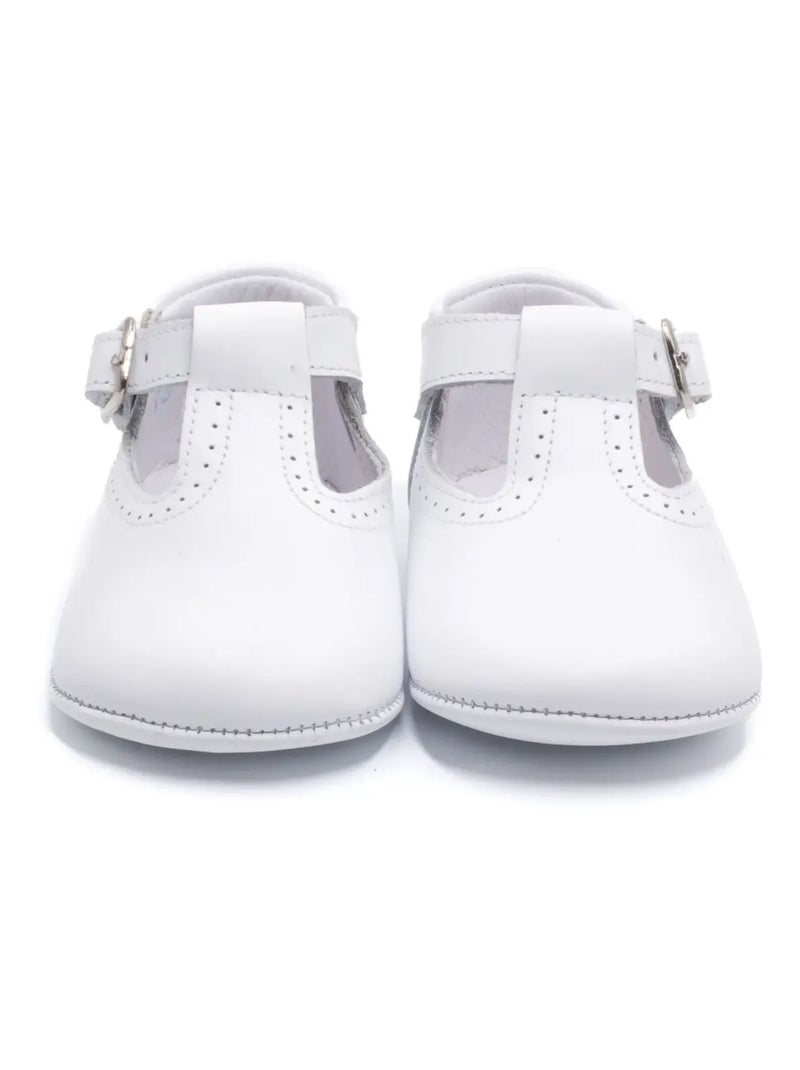 Chausson Cuir Bébé - Boni Johan Blanc - Kiabi