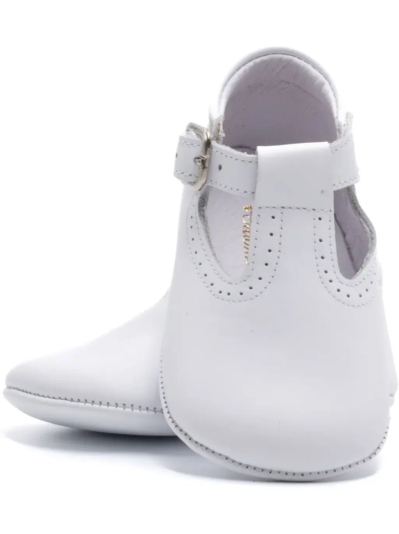 Chausson Cuir Bébé - Boni Johan Blanc - Kiabi