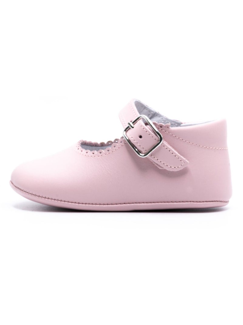 Chausson Cuir Fille - Boni Alix Rose - Kiabi