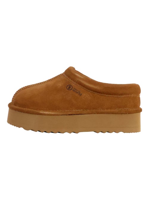 Chausson Cuir Natural World - Kiabi