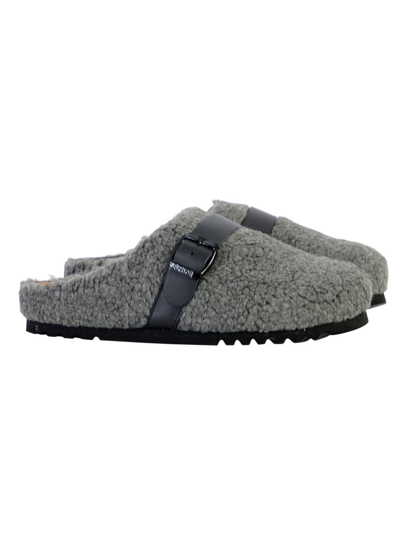 Chausson Cuir Scholl Charlotte Gris - Kiabi