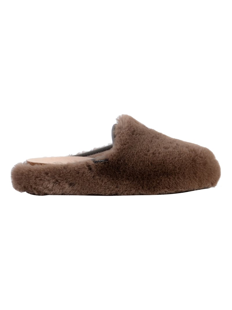 Chausson Cuir Scholl Maddy Marron - Kiabi