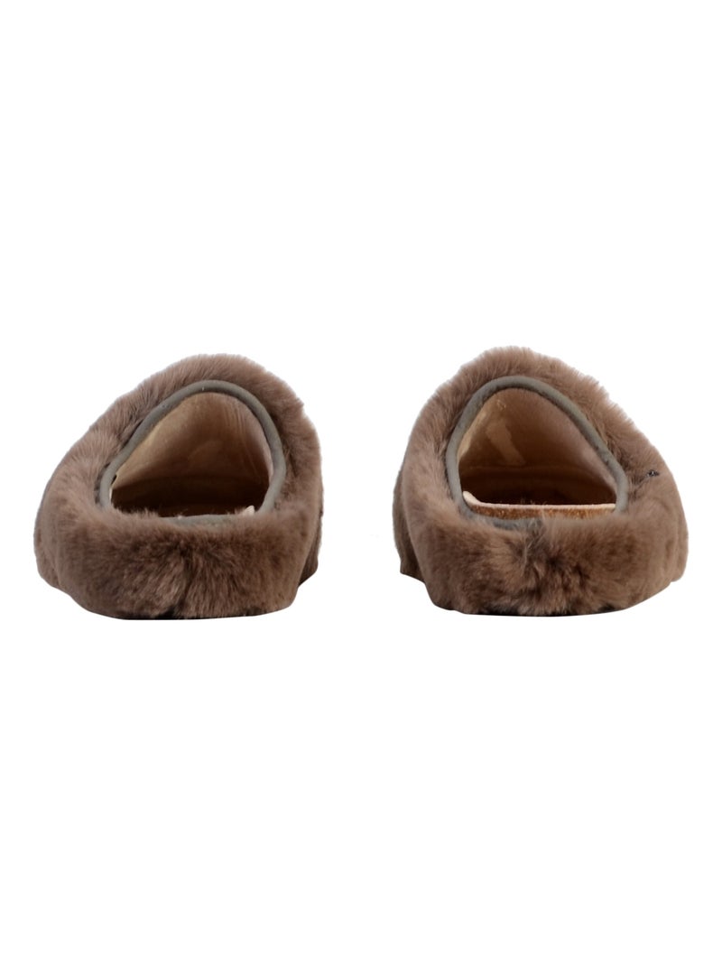 Chausson Cuir Scholl Maddy Marron - Kiabi