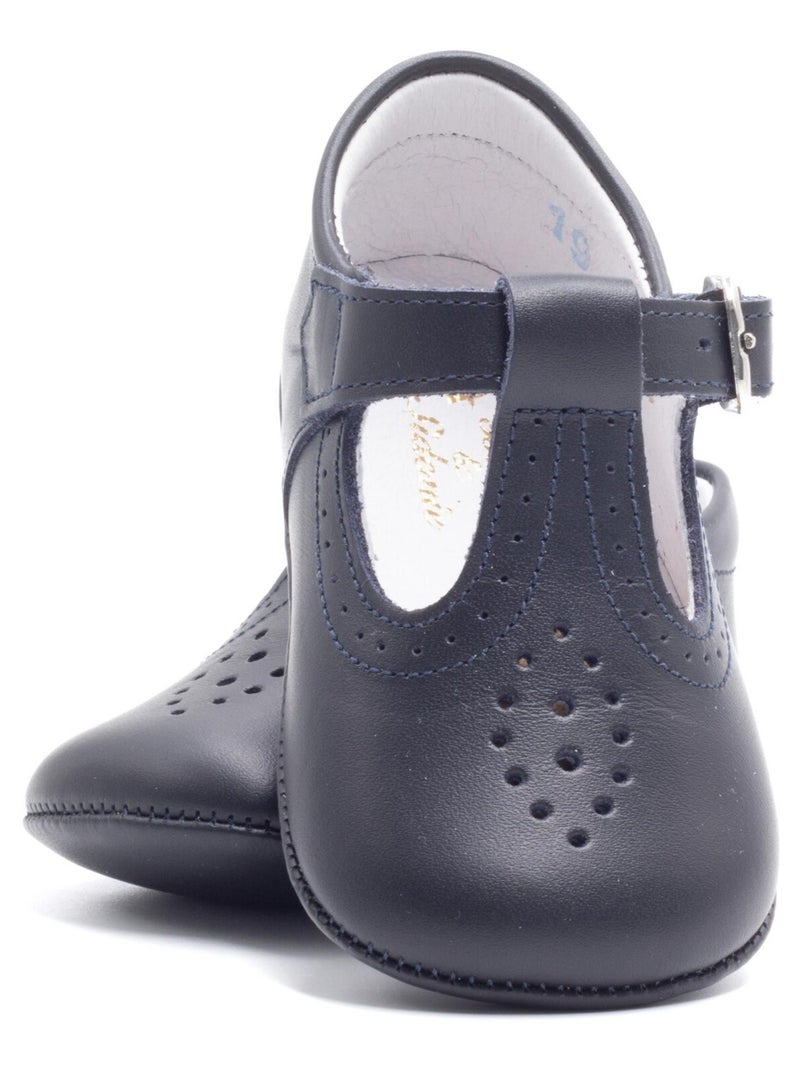 Chausson Cuir Souple - Boni Andrew Bleu marine - Kiabi