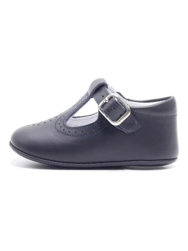 Chausson Cuir Souple - Boni Andrew Bleu marine - Kiabi