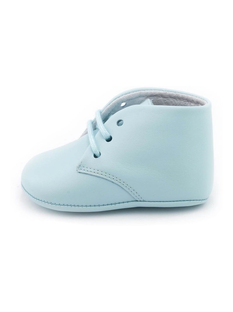 Chausson Cuir Souple Bébé - Boni Charles Bleu - Kiabi