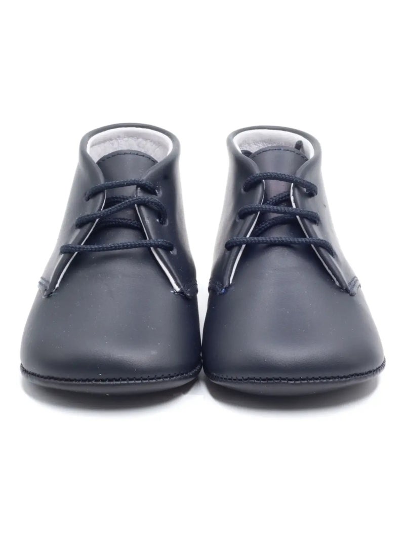 Chausson Cuir Souple Bébé - Boni Charles Bleu marine - Kiabi