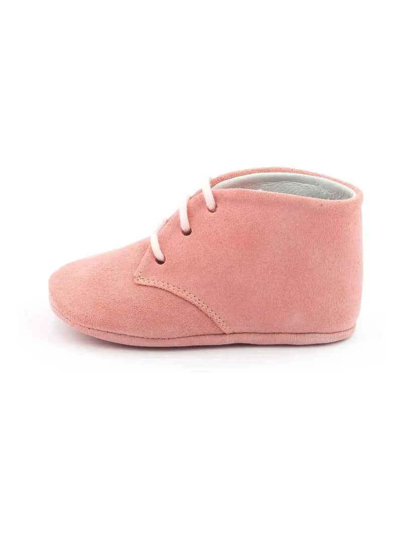 Chausson Cuir Souple Bébé - Boni Charles Rose foncé - Kiabi
