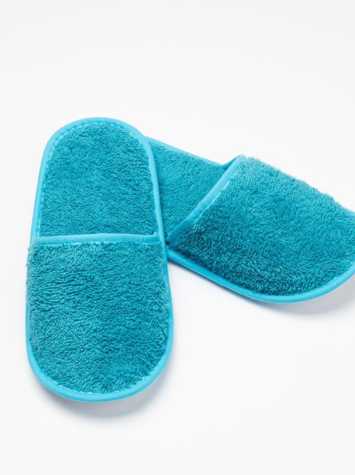 Chausson de bain en coton éponge imperméable mixte SPA - Kiabi