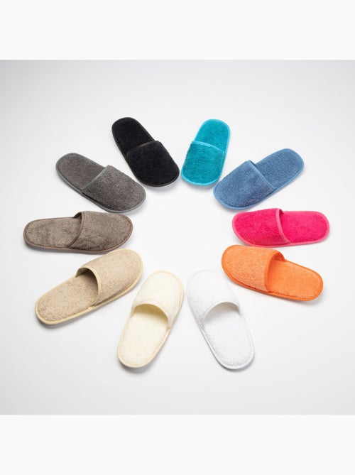 Chausson de bain en coton éponge imperméable mixte SPA - Kiabi