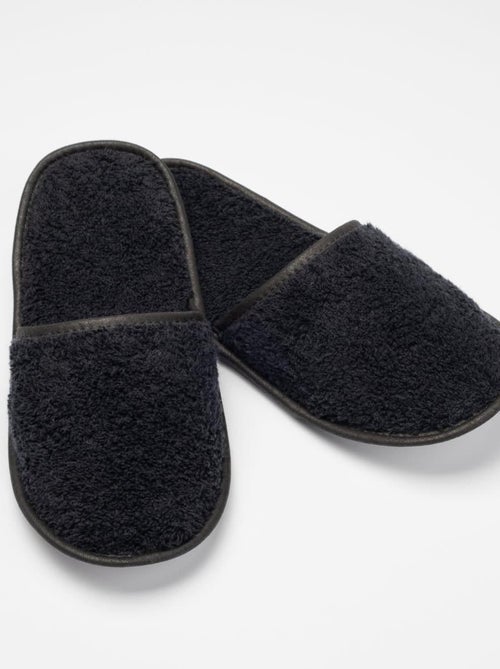 Chausson de bain en coton éponge imperméable mixte SPA - Kiabi